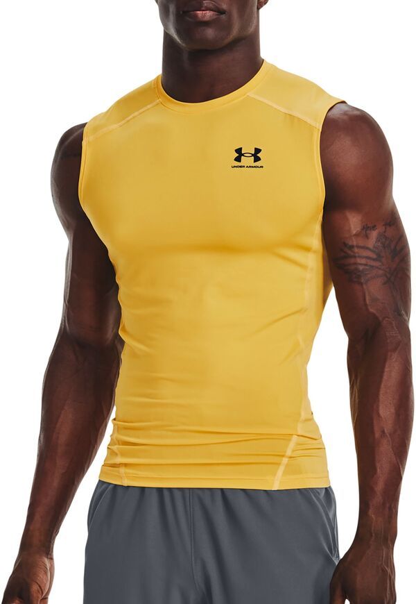 アンダーアーマー メンズ トップス シャツ Under Armour Mens HeatGear Compression ShirtaxiBlack ブラック