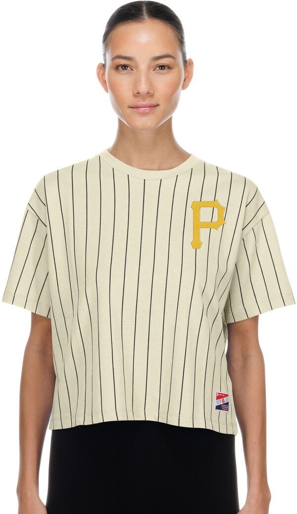 ニューエラ レディース トップス Tシャツ New Era Womens Pittsburgh Pirates White Throwback TShirt NoColor ホワイト