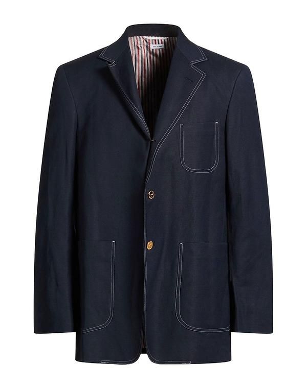 トムブラウン メンズ アウター ジャケット・ブルゾン テーラードジャケット THOM BROWNE Navy ネイビー