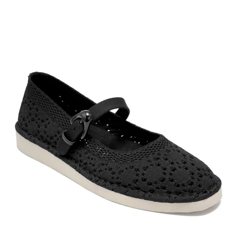 エアロソールズ レディース シューズ サンダル Aerosoles Tamika Womens Mary Jane Flats Woven SlipOn Flats Black ブラック