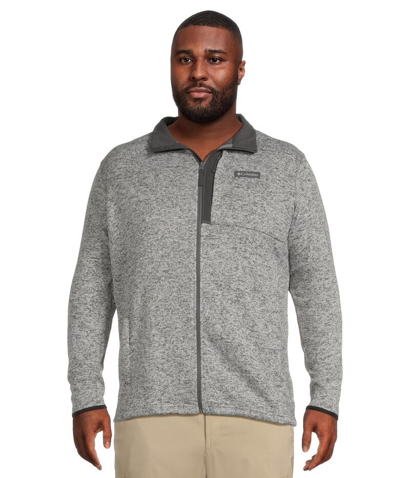 コロンビア メンズ アウター コートール セーター Columbia Big Tall Sweater Weather Full Zip City Grey Heather グレー