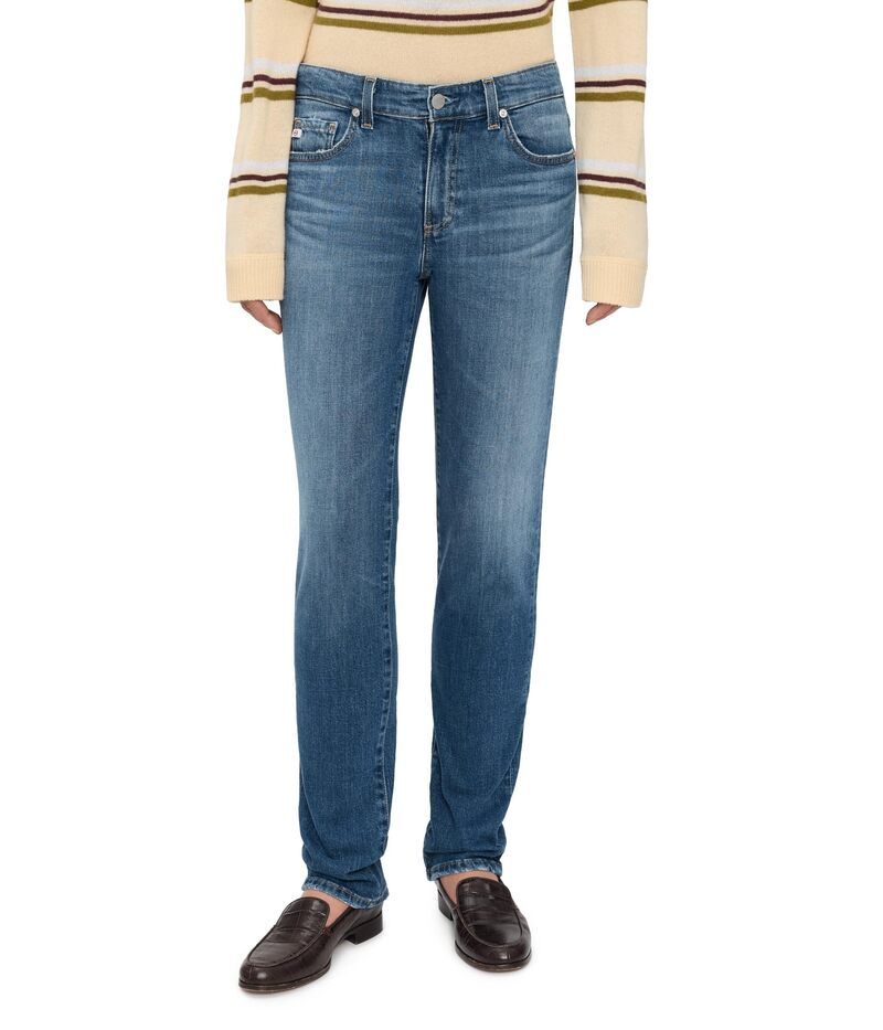 エージージーンズ レディース ボトムス デニムパンツ ローライズ AG Jeansandra Low Rise Slim Straight in 10 Years Illiad 10 Years Illiad