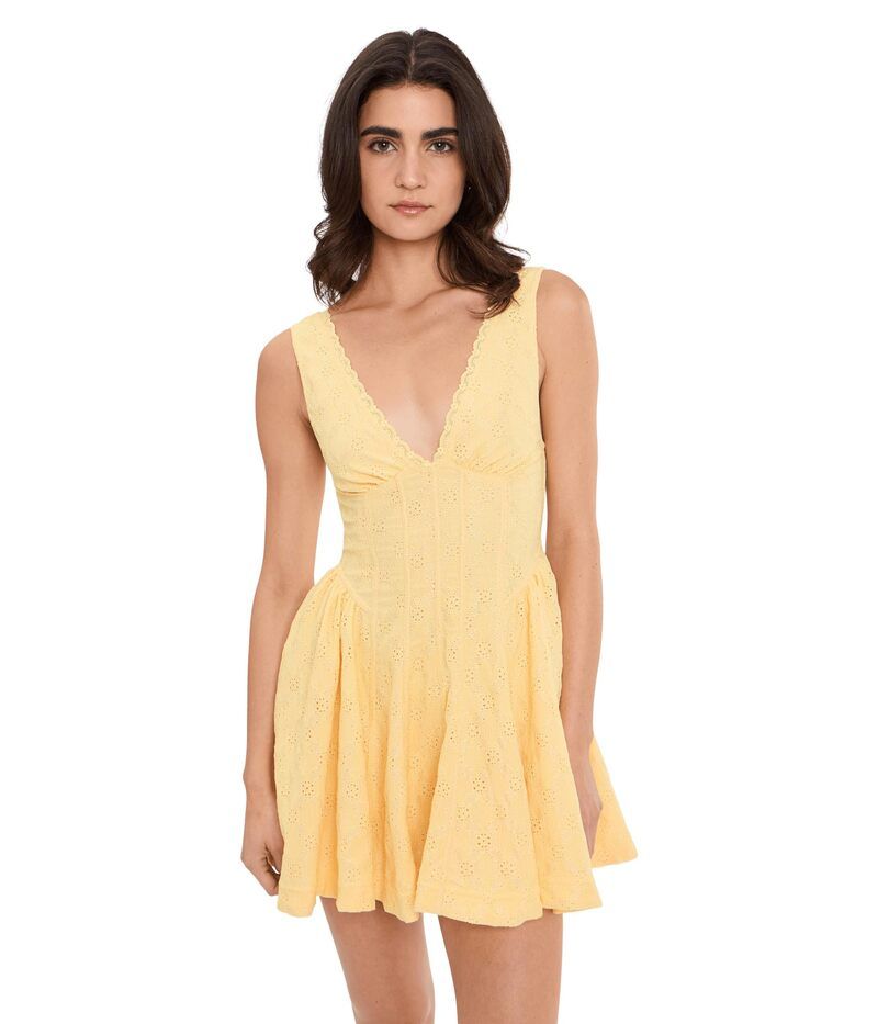 フリーピープル レディース トップス ワンピース ミニ Free People Cant Help It Mini Golden Apricot Combo アプリコット