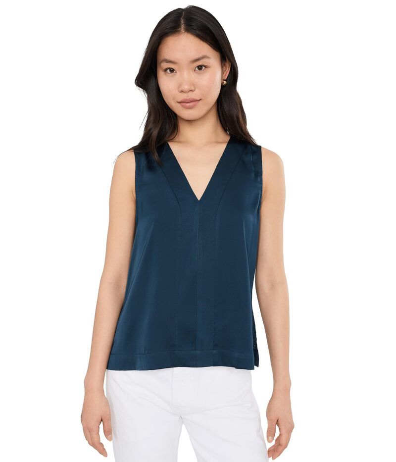 リヴァプール ロサンゼルス レディース トップス シャツ Vネック ノースリーブ ニット Liverpoolos Angelesleeveless VNeck Woven To Knitop Dark Navy ネイビー