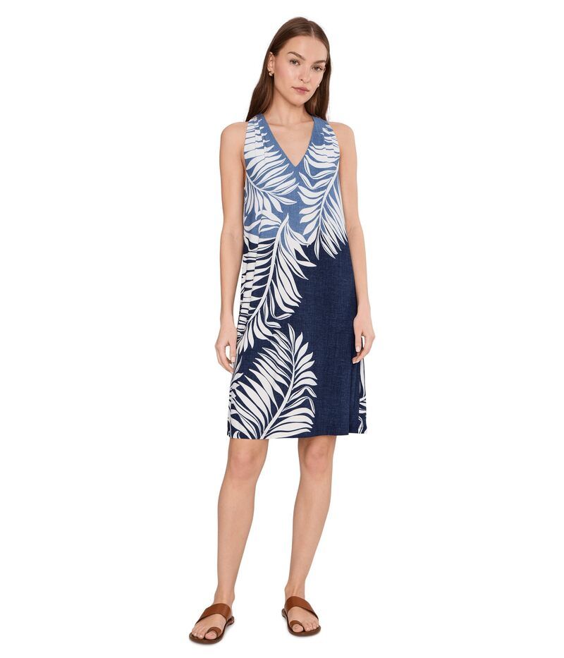 トッミーバハマ レディース トップス ワンピース ノースリーブ Tommy Bahama Carmela Coastal Frondsleeveless Dress Coastline