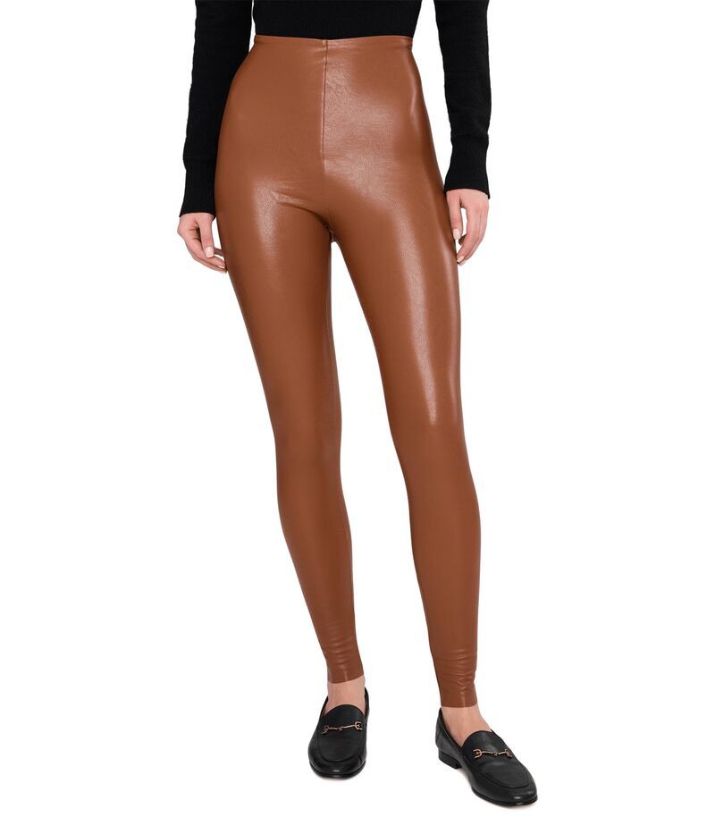 コマンドー レディース ボトムス カジュアルパンツ レザー フェイクレザー Commando Faux Leather Legging Cognac