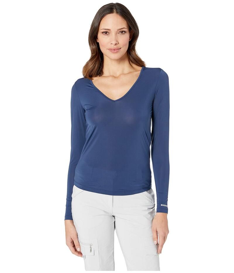 ジャイミーサドック レディース トップス シャツ Jamie Sadock SunsenseR Long Sleeve Layering Top Moonlit Navy ネイビー