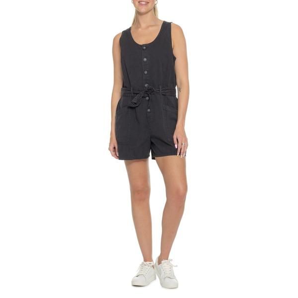 ドード アンドコー レディース トップス ワンピース ロンパース ノースリーブ コットン ToadCo Arroyo Twill Romper Organicotton Sleeveless Washed Black ブラック