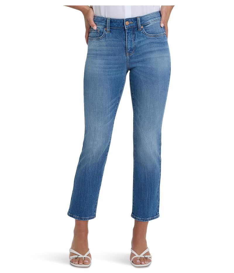 エヌワイディージェイ レディース ボトムス デニムパンツ フラワー柄 プチ アンクル ジーンズ フラワー NYDJ Petite Marilyn Straight Ankle Floral Pocket Jeans Pacifica