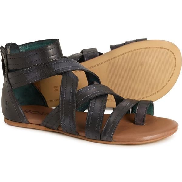 ベッドストゥ レディース シューズ サンダル レザー ROAN BY BED STU Majesty Gladiator Sandals Leather For Women Black Hd Tml ブラック