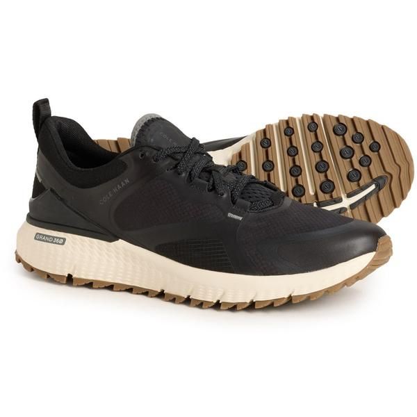 コールハーン メンズ シューズ スニーカー Cole Haan ZeroGrand Overtake II Golf Shoes For Men Black Castlerock Ivory Wr アイボリー