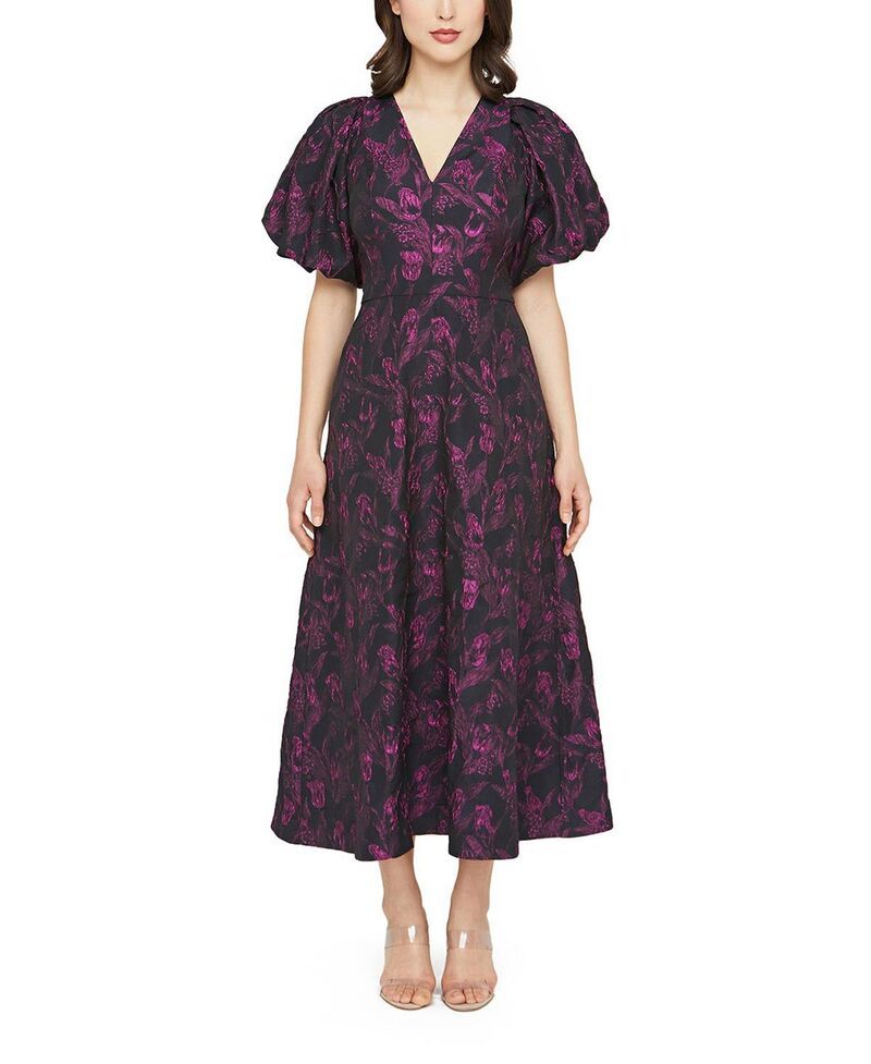 ケイ アンジャー レディース トップス ワンピース Kay Unger Grace Tea Length Dress Dk TwilightDk Plum プラム