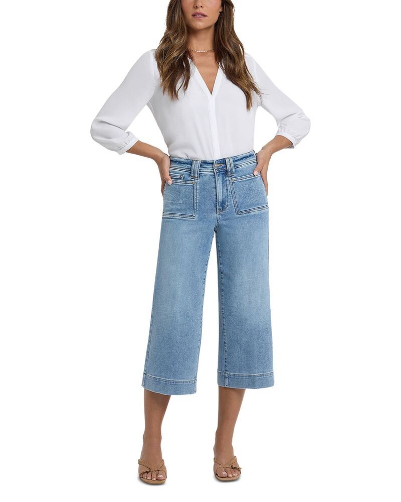 エヌワイディージェイ レディース ボトムス デニムパンツ ワイドレッグ キャップ ジーンズ NYDJ Brigitte Wide Leg Capri Jeans in Mist Springs Mist Springs