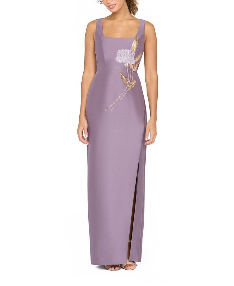 ケイ アンジャー レディース トップス ワンピース Kay Unger Paloma Embellished Column Gown Heather ヘザー