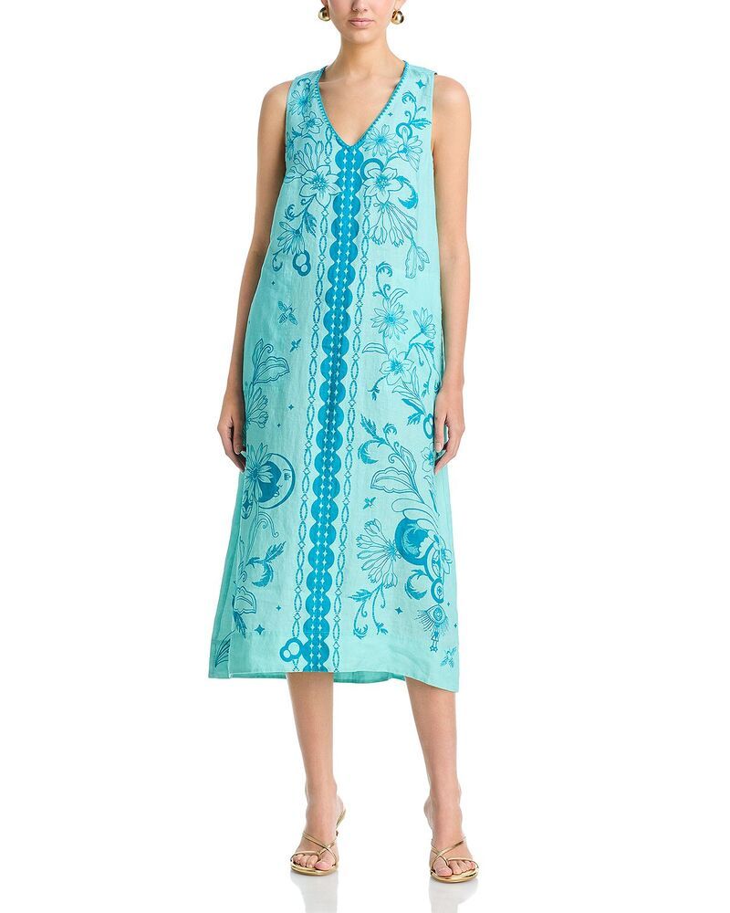 ジョニーワズ レディース トップス タンクトップ リネン Johnny Was Linen Tank Dress Xalina