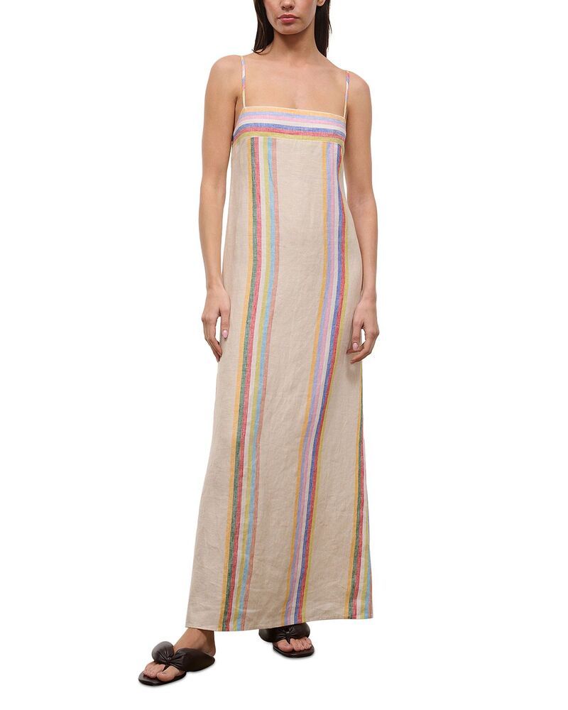 スタウド レディース トップス ワンピース リネン STAUD Laura Linen Dress Day Trip S