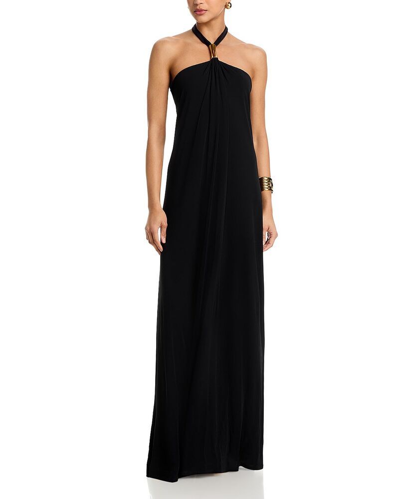 レイミー ブルック レディース トップス ワンピース ホルター Ramy Brook Meredithalter Neck Gown Black ブラック