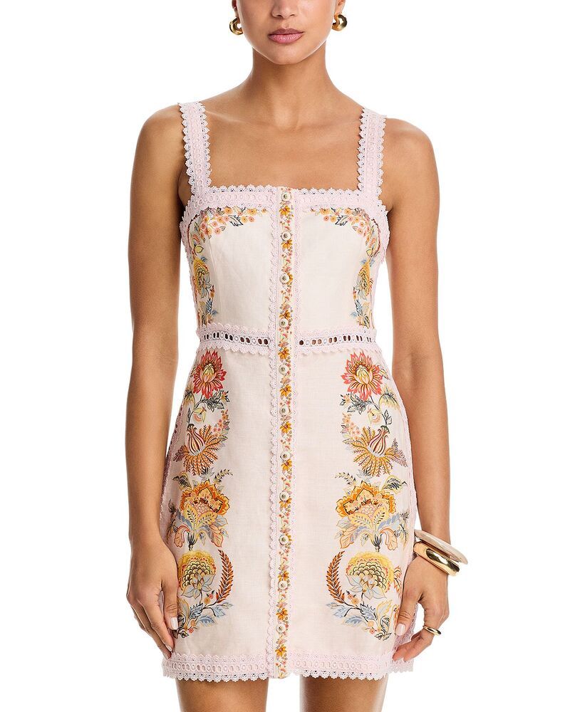 ファーム レディース トップス ワンピース FARM Rio Ligia Square Neck Dress Ligia Floral