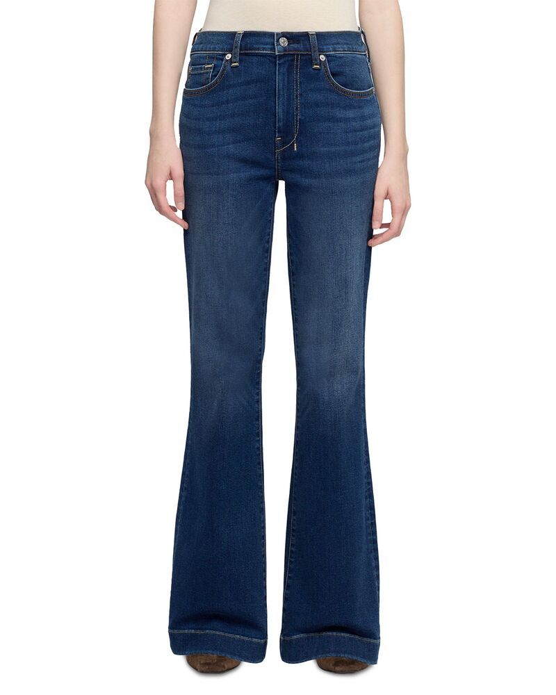 セブンフォーオールマンカインド レディース ボトムス デニムパンツ ブーツカット プチ ブーツ ジーンズ 7 For All Mankind Petites The Leggy Bootcut Jeans in Moonwater
