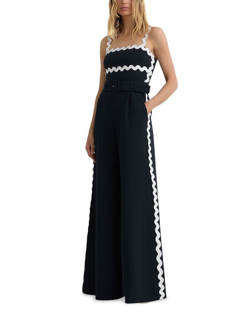 レイス レディース トップス ジャンプスーツ REISS Dash Jumpsuit NavyIvory アイボリー