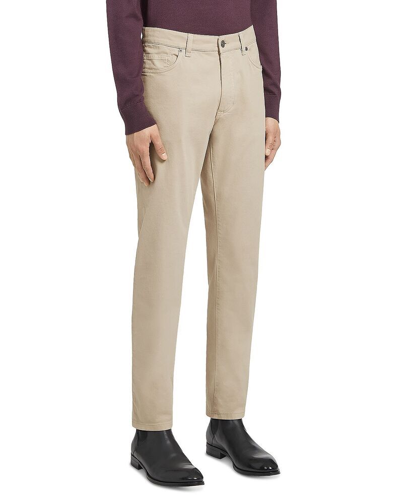 ゼニア メンズ ボトムス デニムパンツ スリムフィット ジーンズ ZEGNA Gabardine City Slim Fit 5 Pocket Jeans in Light Beige ベージュ