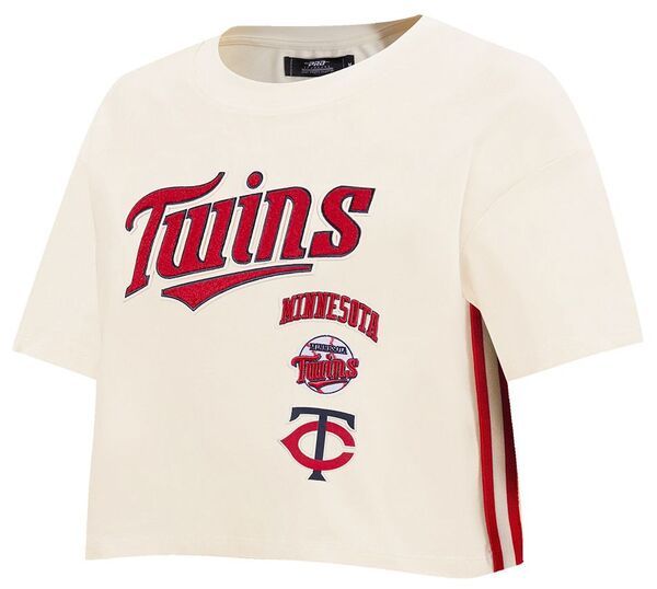 プロスタンダード レディース トップス Tシャツ Pro Standard Womens Minnesota Twins Retro Boxy TShirt Cream クリーム