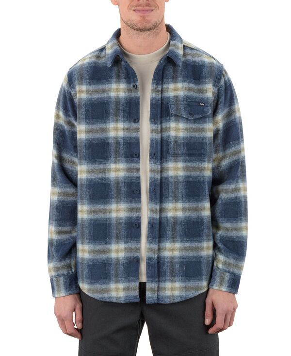 ハーレー メンズ トップス シャツ Hurley Mens Portland Heavyweight Flannel Night Force