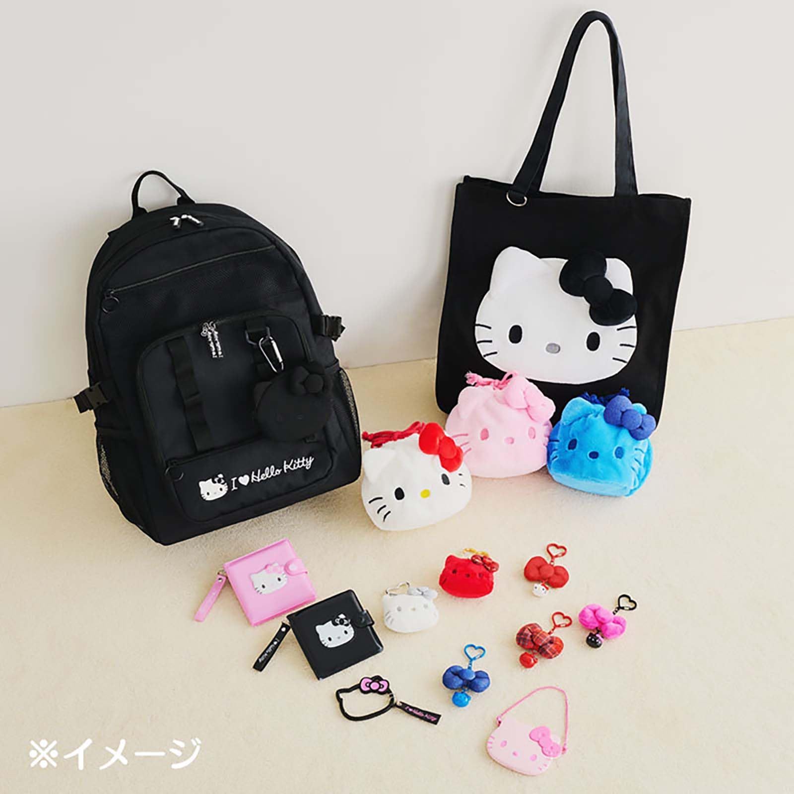 新品 サンリオ(SANRIO) フェイス形巾着（I Love Hello Kitty） ハロー