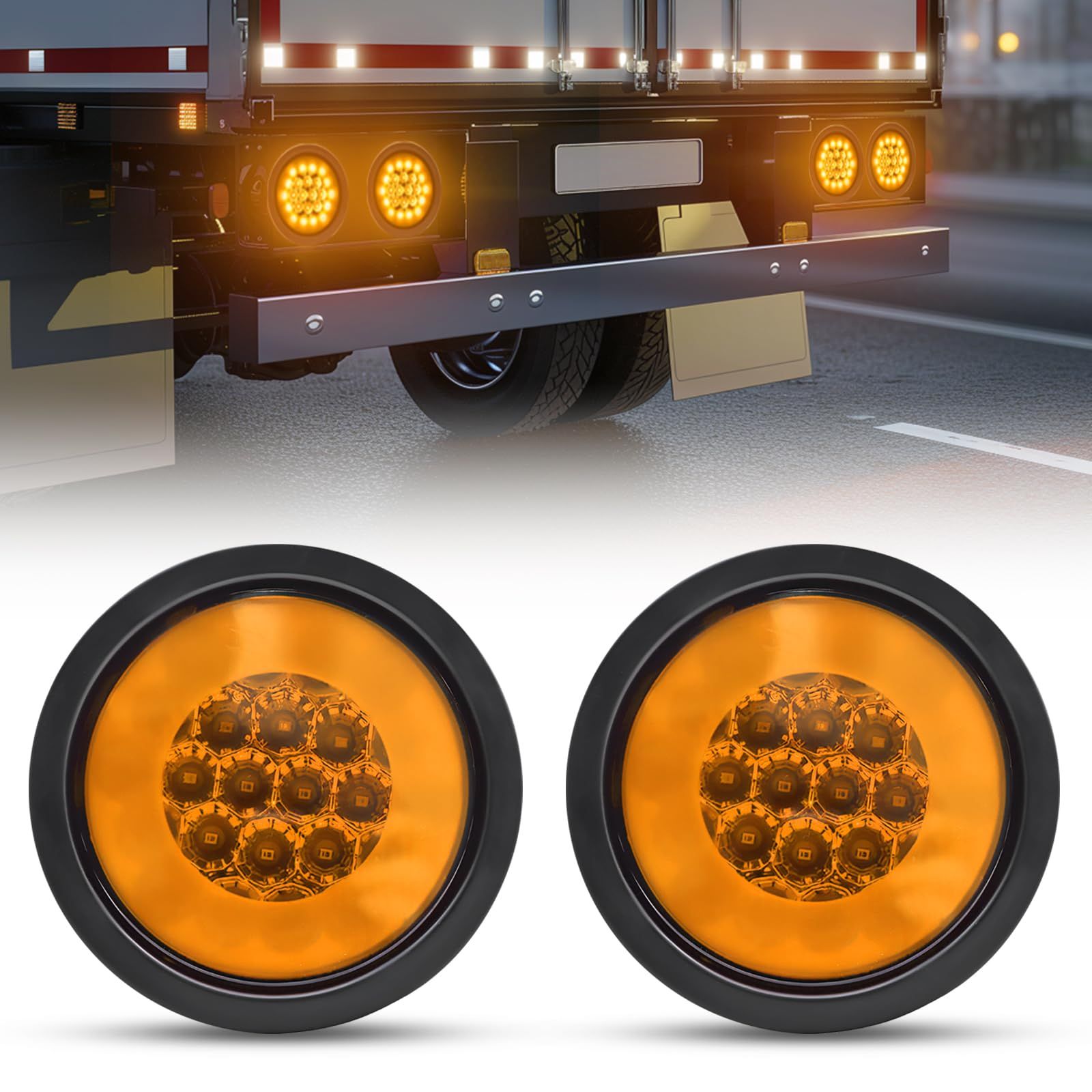 【数量限定】Aoling トラック用テールランプ LED 12V 24V 丸型 Amazon | Aoling トラック用テールランプled 12V 24V兼用 クリアレンズ