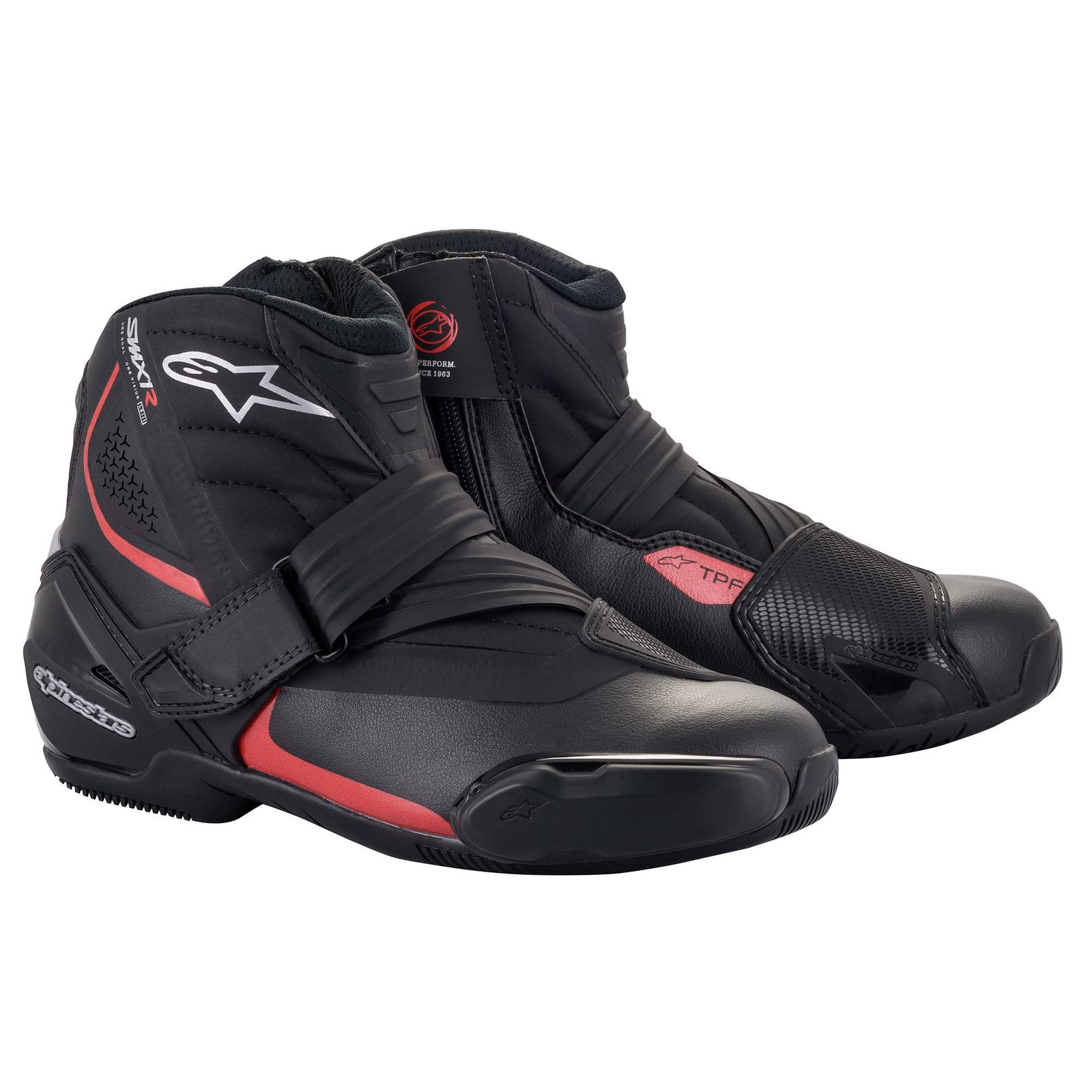 新品 alpinestars(アルパインスターズ)バイクブーツ ブラック/レッド EUR39/25.0cm SMX-1 R v2ブーツ 2224521
