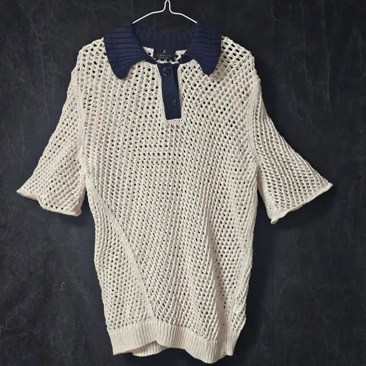 55 77)ハンサム ランバンコレクション(LANVIN) 正規品 クロシェ カラ
