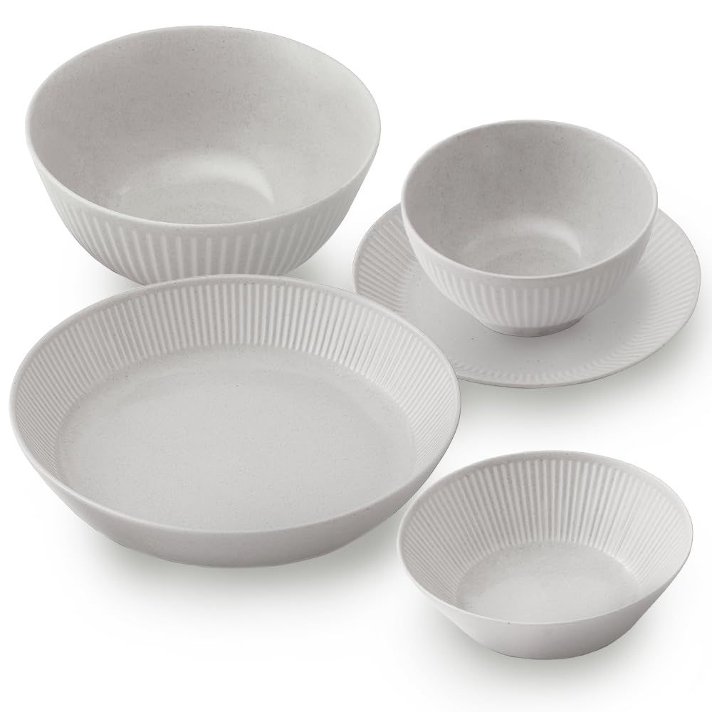 アイリスオーヤマ 食器セット一人暮らし 5点セット グレー 食洗機 電子レンジ対応 MNW-5Spms 12207b06