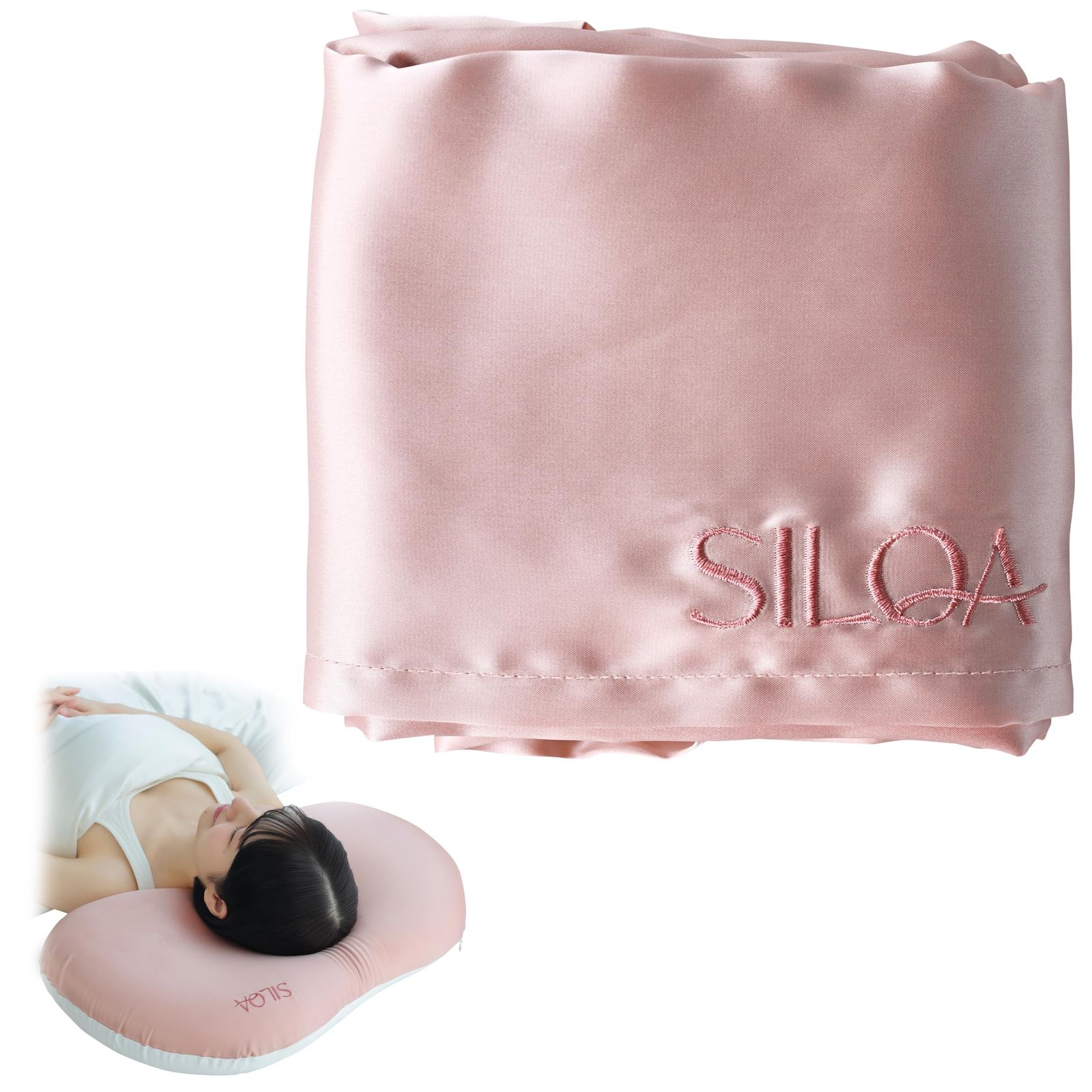SILQA(シルクア) 生シルク ヘアケア枕 「摩擦・乾燥・静電気から髪を保護 スルっと滑らかな朝髪へ」 22匁プレミアムシルクの枕カバー（60×30cm）t 59f73b67