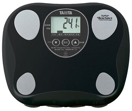 新品 TANITA 体脂肪計付ヘルスメーター ブラック BF-800-BK