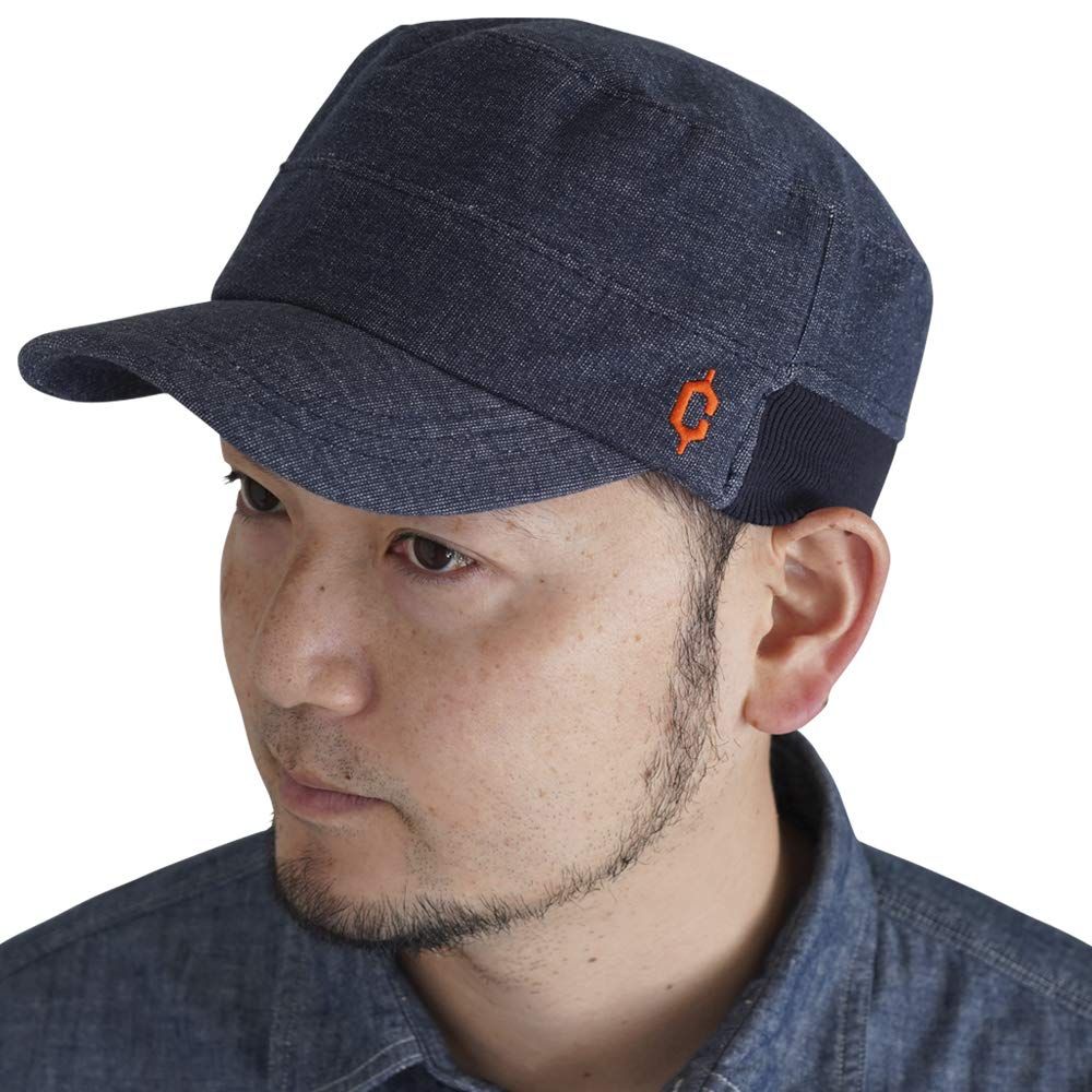 新品 [クレ] リブ スウェット ワークキャップ メンズ レディース 大きい 帽子 M(56～59cm) インディゴ