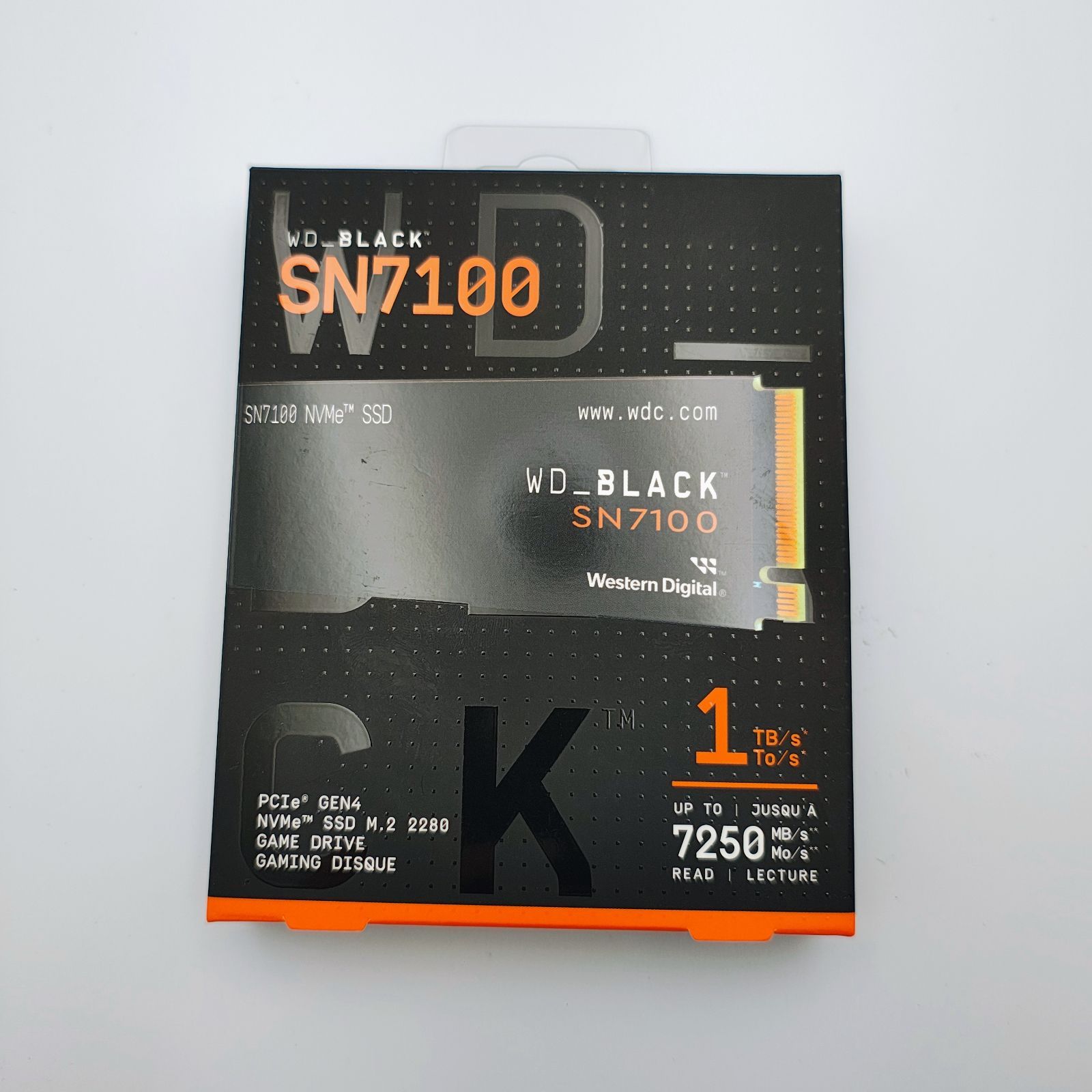 1TB】WD_BLACK SN7100 WDS100T4X0E M.2 SSD NVMe PCIe Gen4 高速 