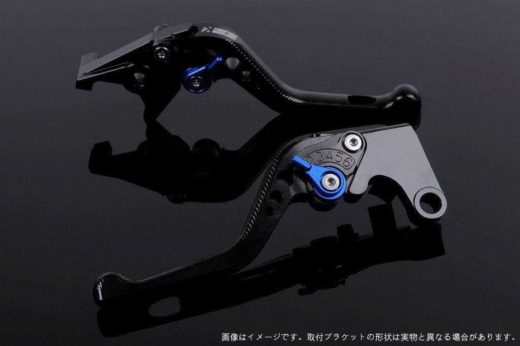 新品 SSK スピードラ アジャストレバーセット 3Dショート レバー本体カラー:ブラック アジャスターカラー:ブルー SUZUKI GSX-S125/GSX-R125 2017-2019