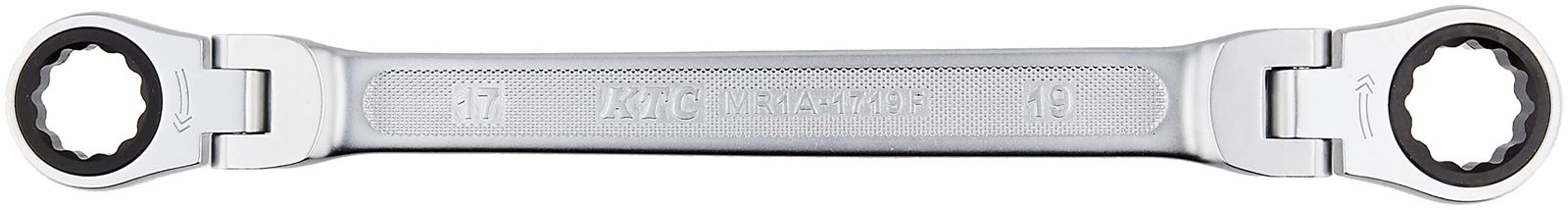 京都機械工具(KTC) ラチェットめがねレンチ (両頭型首振りタイプ) 17X19mm MR1A1719F★m ebc3883b