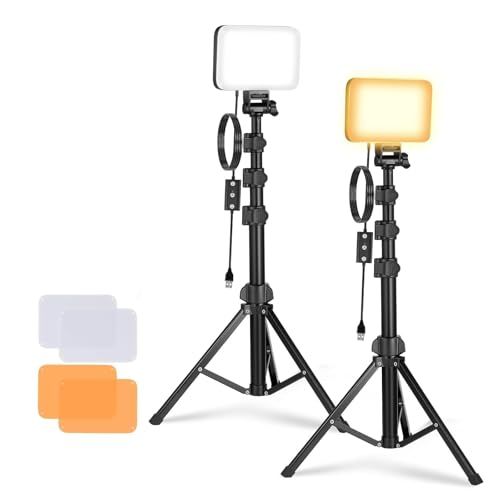 【新品】NEEWER BASICS BP66 2パック 撮影用ライト LEDビデオライトキット スタンド2本＆フィルター2枚付属 高演色性 CRI95+ 調光可能 バイカラー 3200K-5600K 小型 持ち運びやすい スタジオ/ポートレー 2cb0f8b9