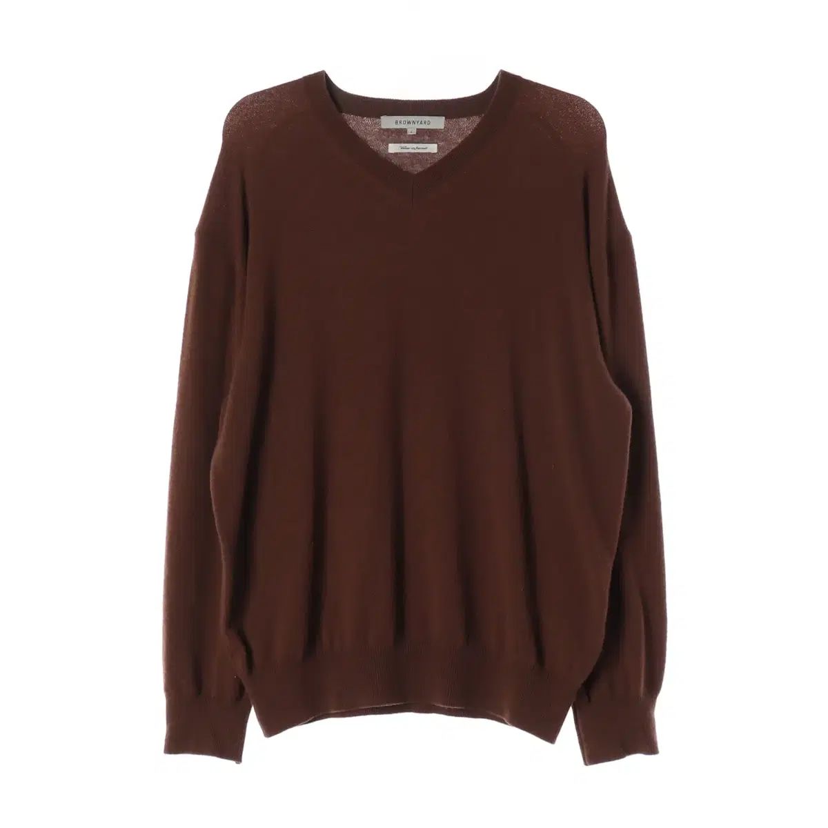 BROWNYARD ブラウンヤード 25FW オーバーサイズ ウール Vネック セーター