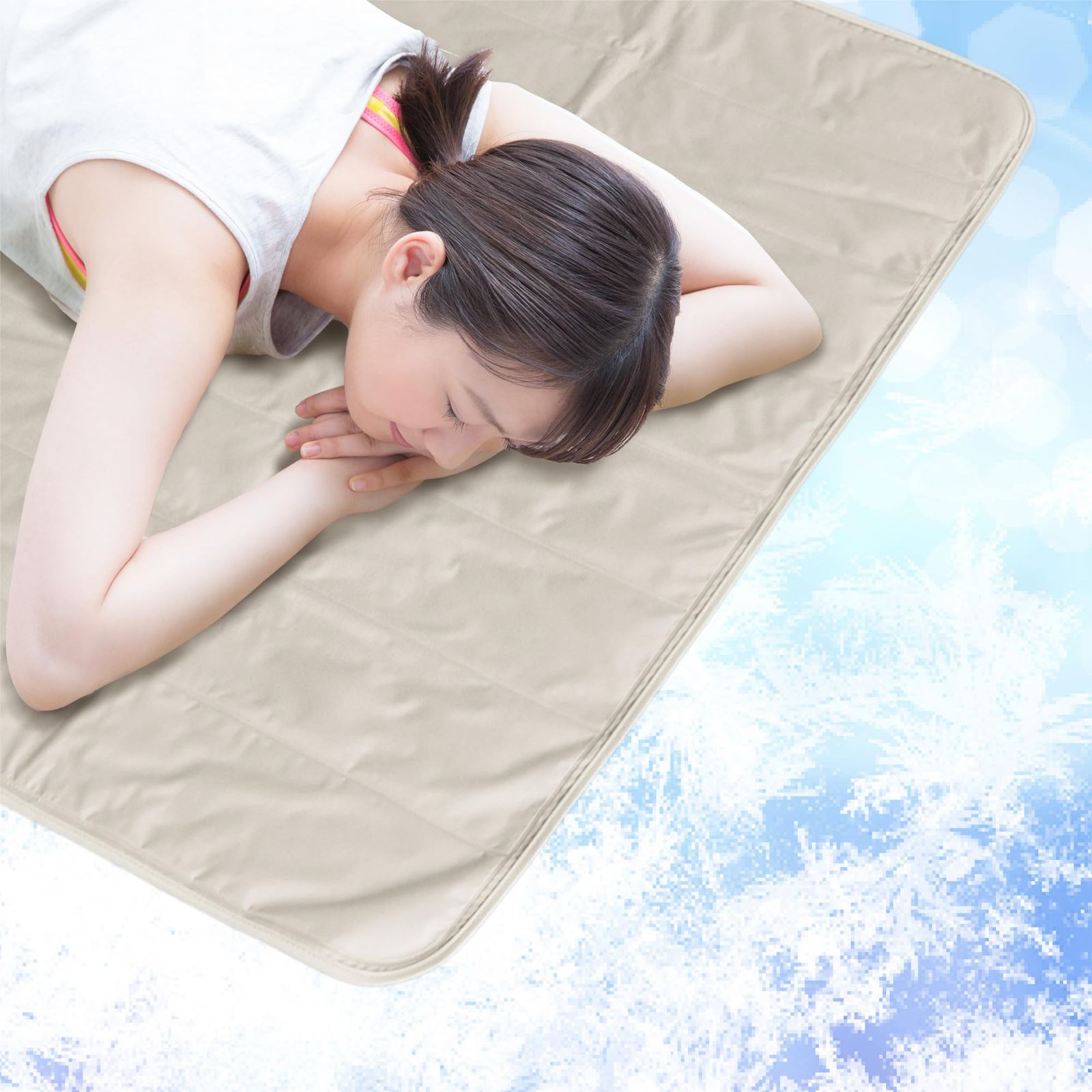 冷感 敷きパッド シングル 夏 ひんやり 瞬間冷却 -10℃ 冷感ジェルマット 90x140 ひんやりマット 撥水 接触冷感 敷きパッド 冷却マット ジェルマット 冷感敷きパッド クールマット 冷感マット ひんやりグッズ (アイスグレー, ジ 1c2f7fe2