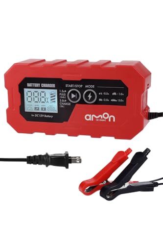 エーモン(amon) バッテリーチャージャー 4869 / サルフェーション除去 PSEマーク取得 電圧チェッカー機能 自動充電モード ディープサイクルバッテリー対応 日本メーカー 販売ルート限定品(沖縄・離島の方発送不可）) ad955d87
