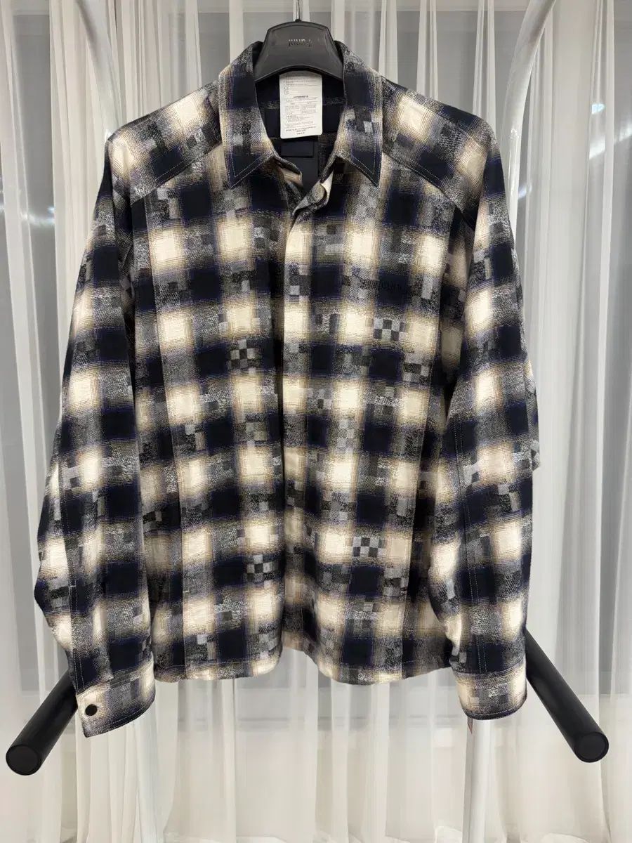 Juun.J ジュンジェイ ジャカード CHECK COACH シャツ 44サイズ（105サイズ）出品