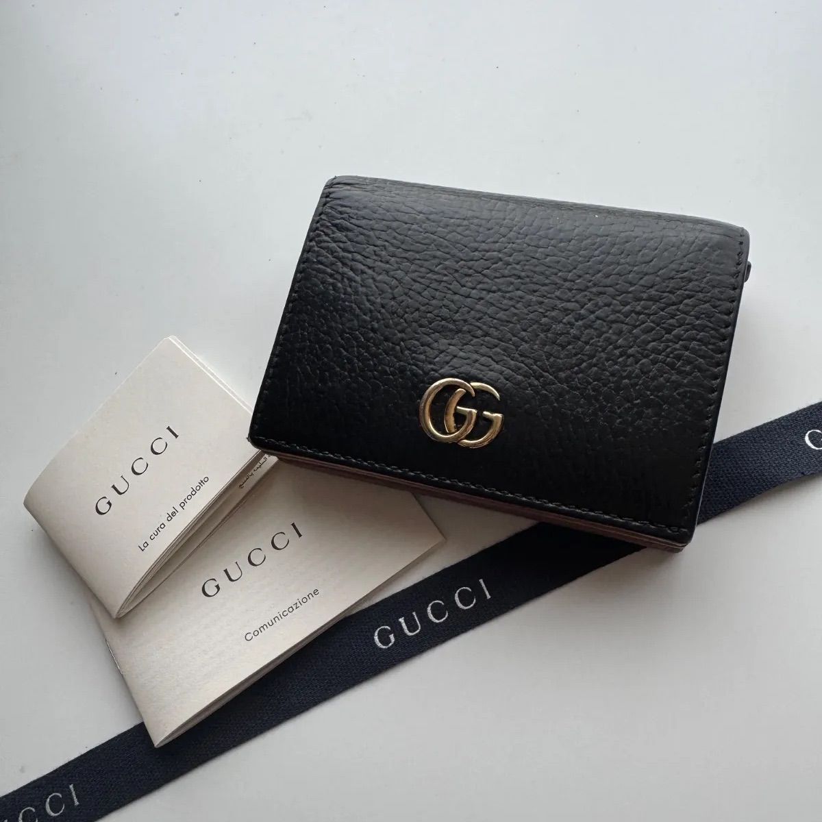 限定価格】 906 GUCCI グッチ マーモント 2つ折り 財布 - メルカリ
