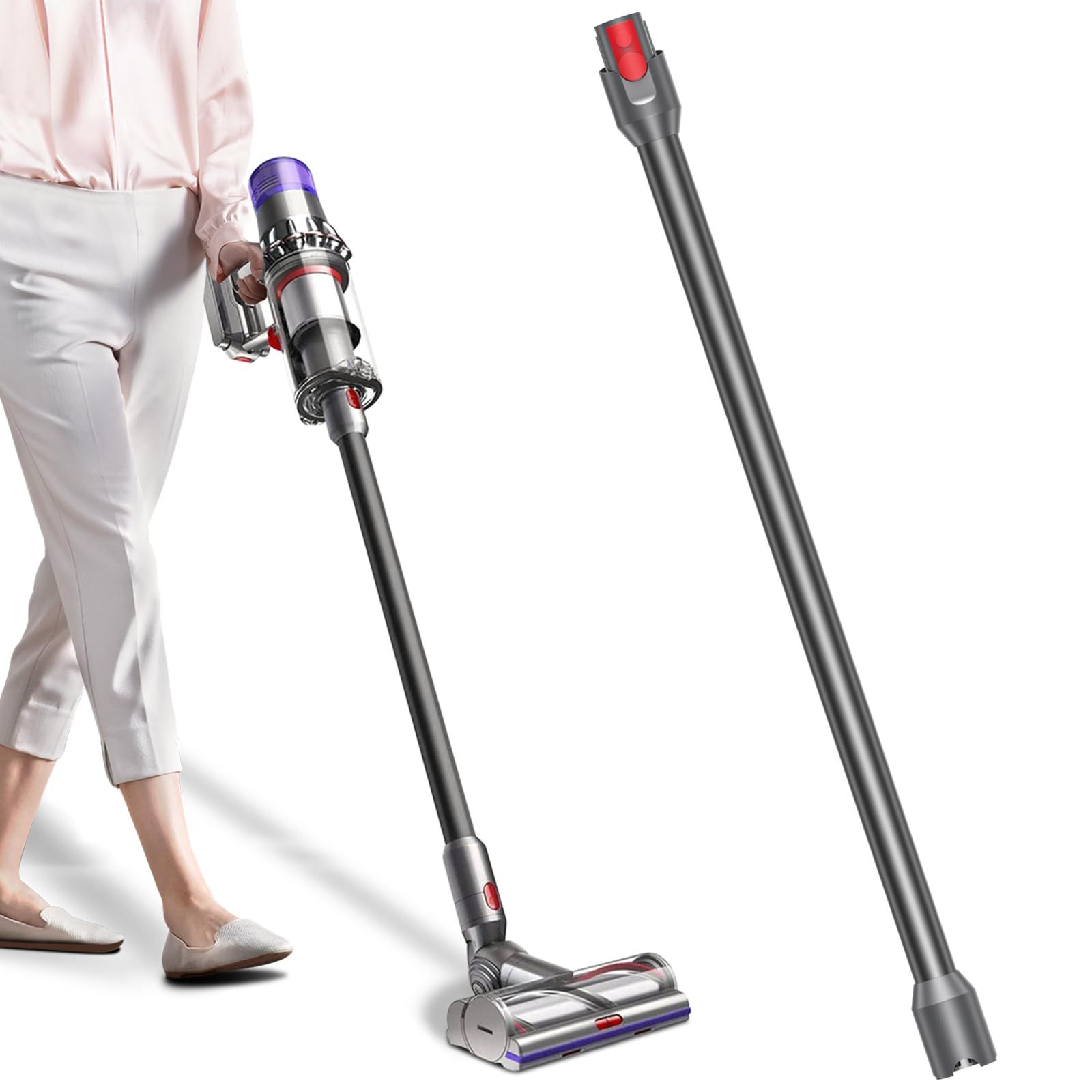 ダイソン 延長ロングパイプ V12 Detect Slim、V12 Digital Slim、V10 slim、SV18 FF PRO、SV18 FFN、SV18 FF ENTN、SV46 SU、SV30 ABL、SV20 FFN 掃除機用交 615100cb