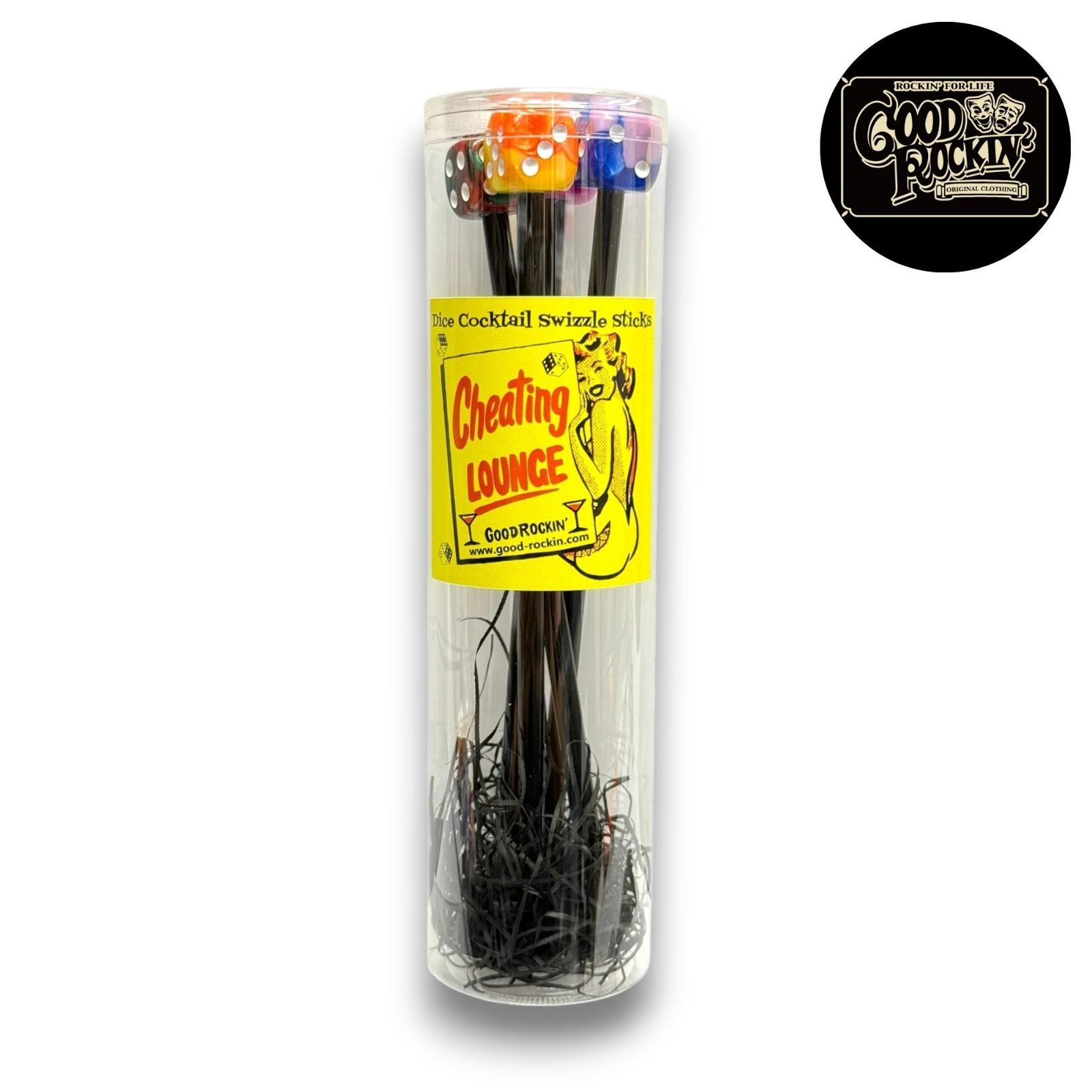 マーブルダイスマドラーセット Dice Cocktail Swizzle Sticks GOOD