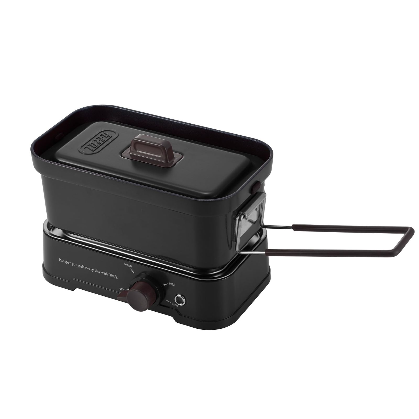 新品 【Toffy/トフィー】 ホットメスティン K-MS1 電気メスティン 直火対応 火力調節 炊飯 焼く 煮る 蒸す 炒める 1L レトロ リッチブラック