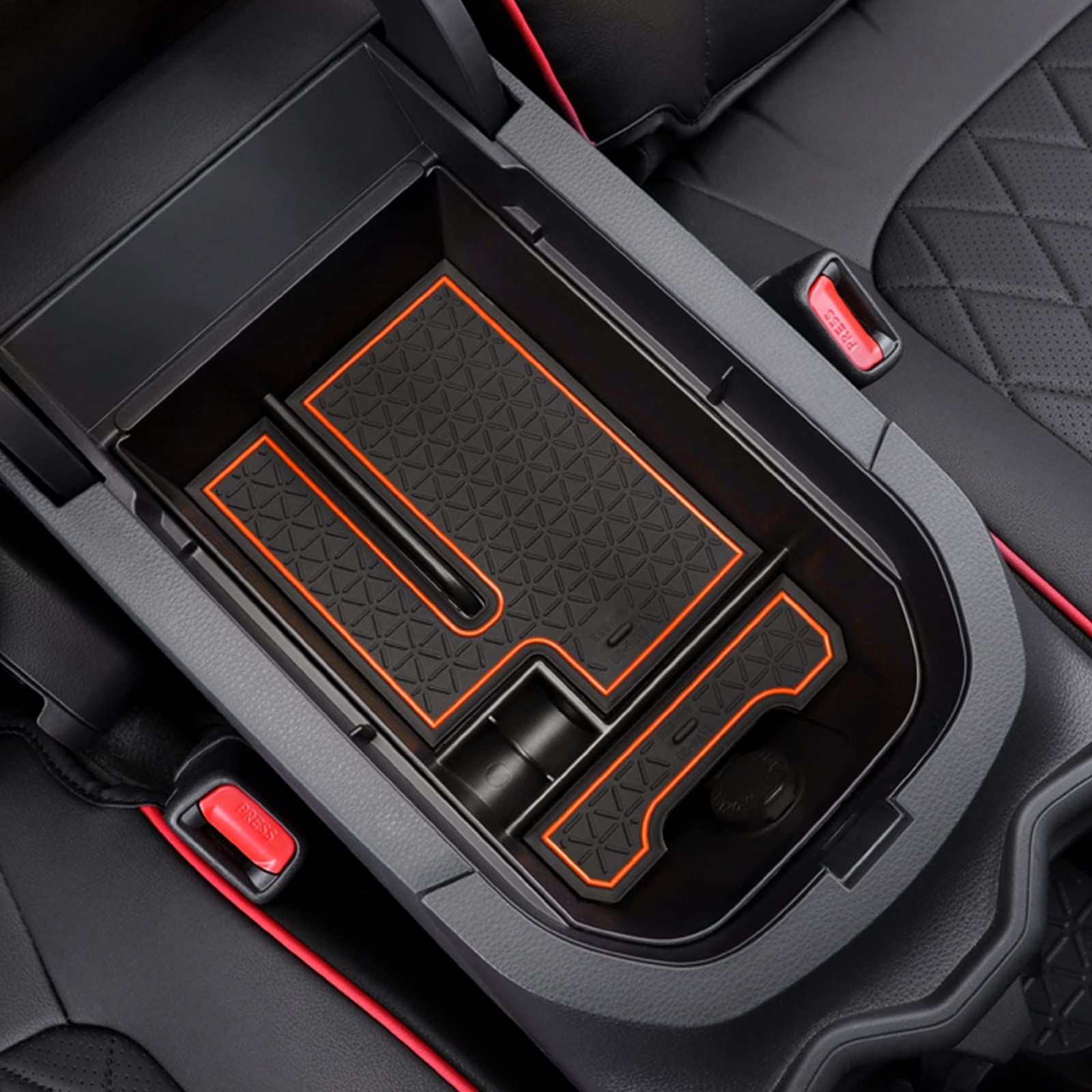 新品 SHAOHAO トヨタRAV4 50系 コンソールトレイ 車種専用設計 ボックストレイ アームレストボックス 内蔵型 コンソールボックス センターコンソールトレイ パレット アームレストボックス ゴムマット付き コンソールトレイボックス 滑り止め 内装