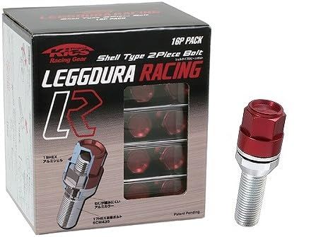 新品 KYO-EI ( 協永産業 ) ホイールボルト LEGGDURA RACING Bolt 【 M14 x P1.5 】 テーパー : 14R 【 首下 : 45mm 】 レッド KIC8045R16