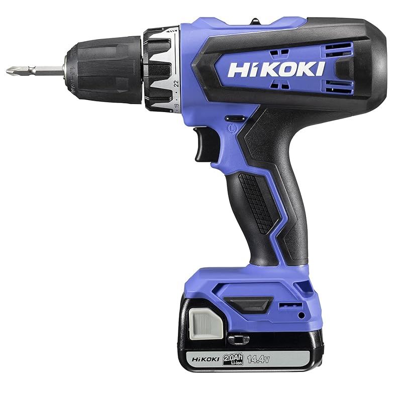 HiKOKI(ハイコーキ) 14.4V ドリルドライバー FDS14DF 2.0Ahバッテリー1個・充電器・ケース付 FDS14DF(BG) 1